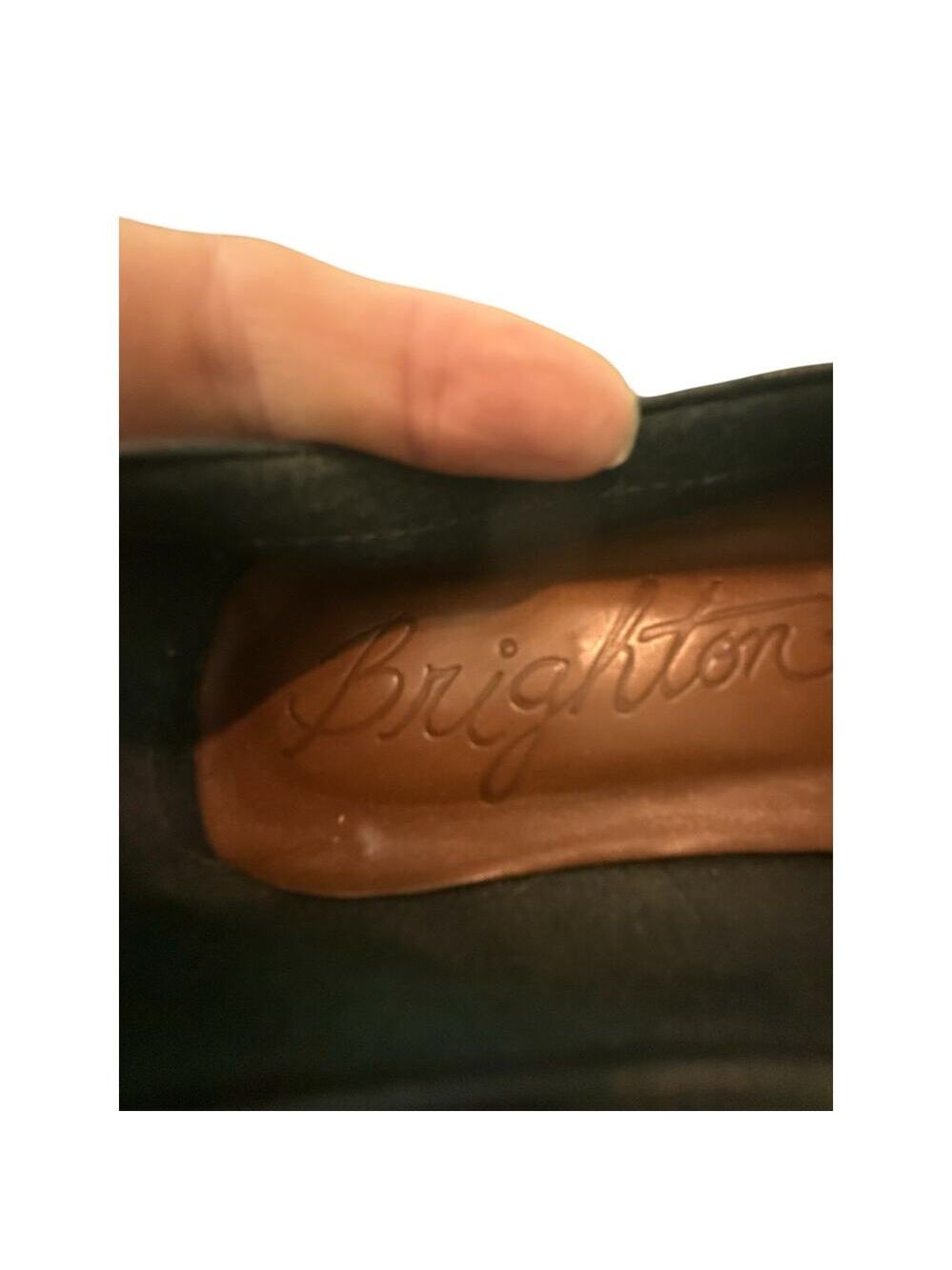Brighton Leather Flats "Native" Made in Brazzil Black/Brown 7.5 - Picture 3 of 9